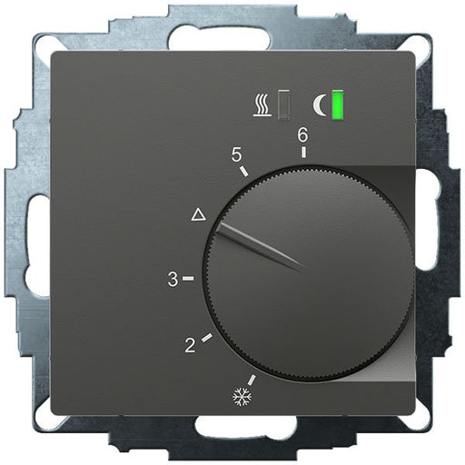 Eberle Controls - Raumthermostat/Uhrenthermostat UP-Raumregler 5-30C AC24V UTE 2500-24-Anth-55 Ausgang Triac