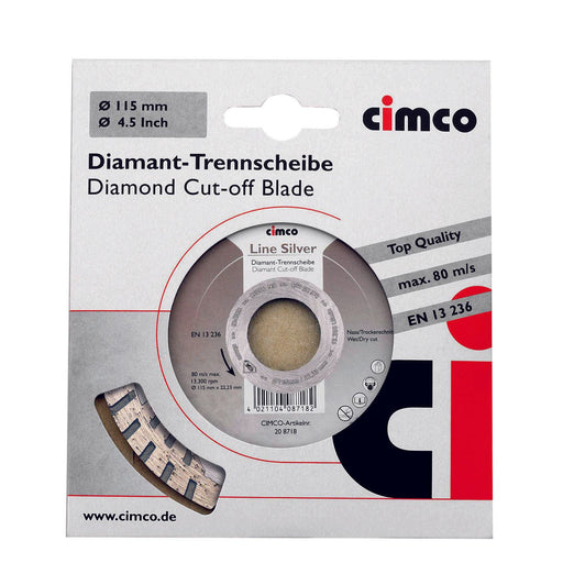 Cimco Werkzeuge - Trenn-/Schleifscheibe Diamanttrennscheibe 208718 D=115mm