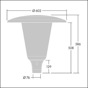 Thorn - Straßen- und Platzleuchte LED-Mastaufsatzleuchte ARW 24L70- #92924217 Z76, 730