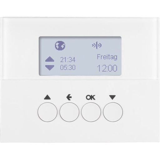 Berker - Bussystem-Zeitschaltuhr KNX-Funk Jalousieschaltuhr 85745179 polarweiß glänzend