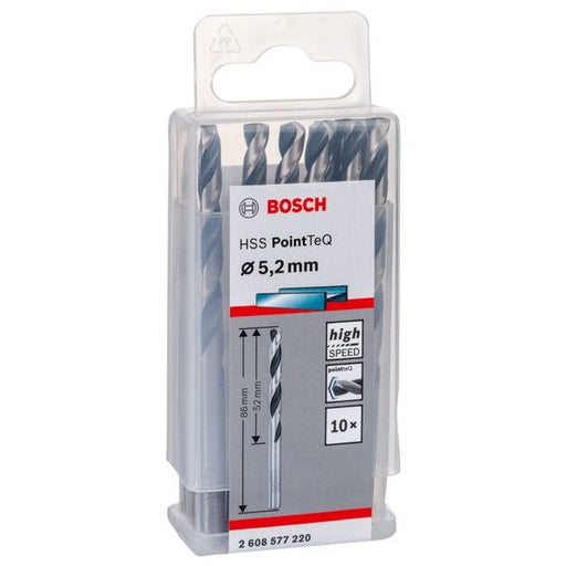 Bosch - Bohrer Metallspiralbohrer HSS 2608577220 PointTeQ DIN 338 5,2