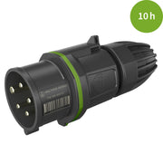 Walther Werke - CEE-Stecker (IEC 60309) CEE NEO Stecker FW211510SK 16A 5P 10h IP54 − 10 Stück
