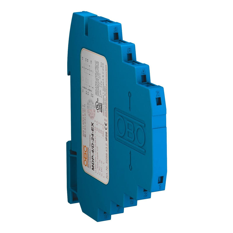 OBO Bettermann - Überspannungsableiter für Informations-/MSR-Technik Blitzbarriere MDP-4 D-24-EX blau