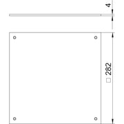 OBO Bettermann - Montagedeckel für Zugdose Blinddeckel DU 250-2