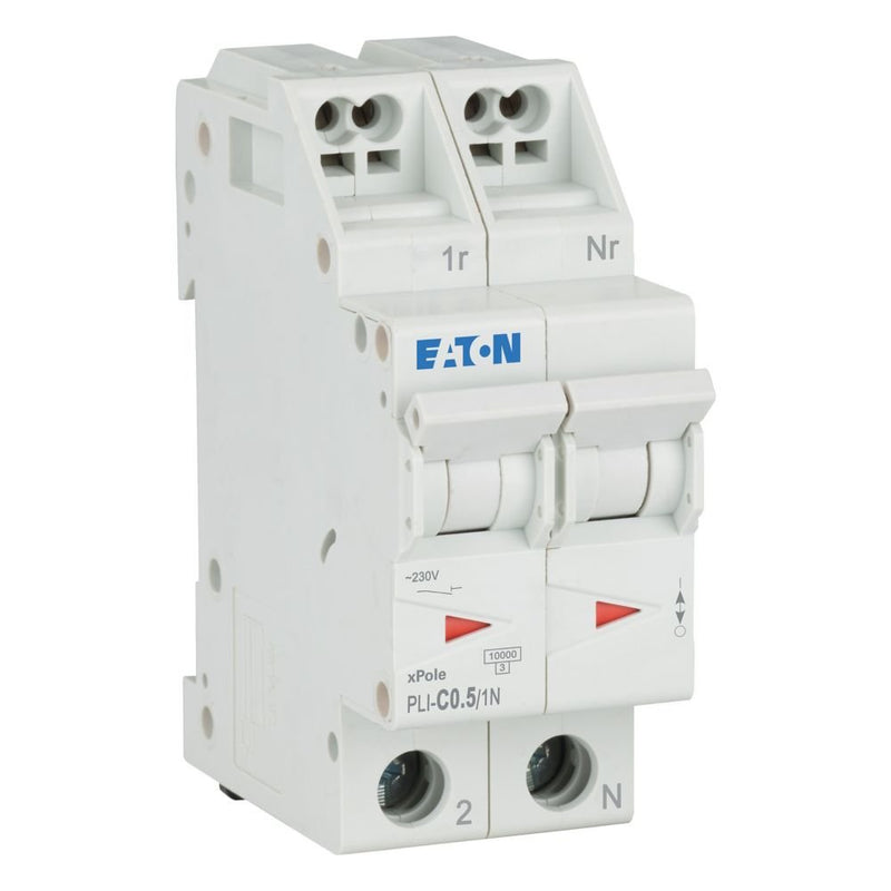 Eaton - Leitungsschutzschalter PLI-C0,5/1N 0,5A,1p+N,Steckkl. C