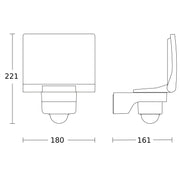 Steinel - Downlight/Strahler/Flutlicht Sensor-LED-Strahler XLED PRO 240 S SW 3000 K