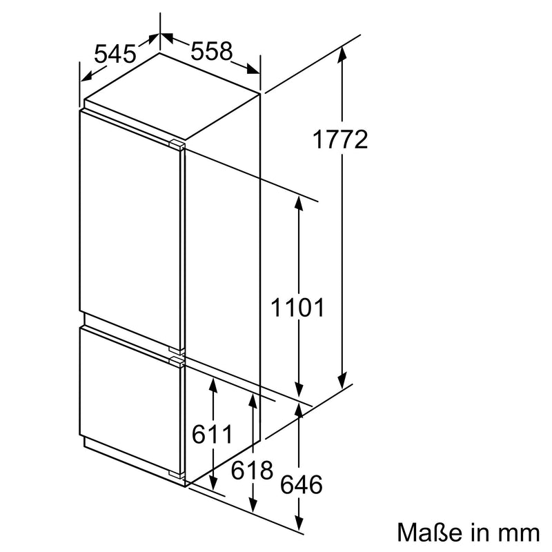 Siemens - Kühl-/Gefrierkombination EB-Kühl/Gefrierkombi KI87SADE0 IQ500