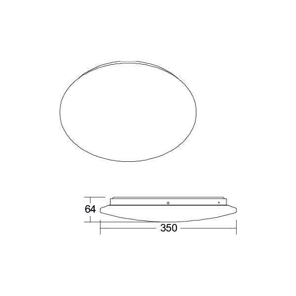 Brumberg Leuchten - Decken-/Wandleuchte LED-Anbauleuchte 12574073 CCT