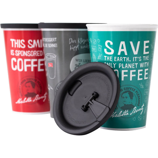 Melitta Prof. Coffee - Zubehör/Ersatzteile für Kleingeräte Mehrwegbecher 400ml 35141 anthrzit spül/mikrowellenfest − 90 Stück