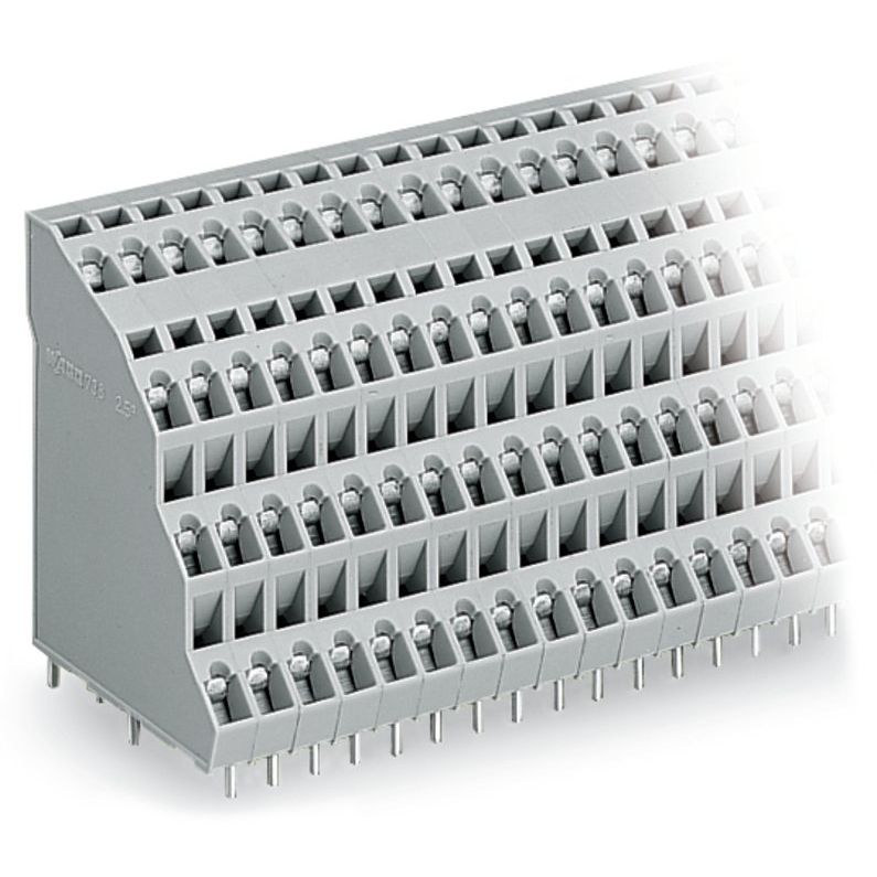 WAGO - Leiterplattenklemme Vierstock-Leiterplattenkl. 738-203 2,5mm² − 48 Stück