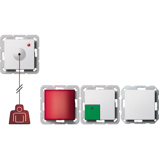 Gira - Ruf-, Bedienervorrichtung Klinikinstallation Notrufset System 55 291403 rws