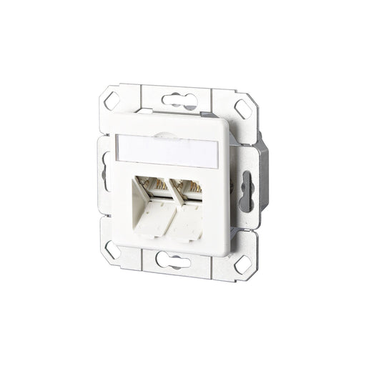 Metz Connect - Kommunikationsanschlussdose Kupfer Anschlussdose C6A Upk 130C381102-I 2xRJ45,Upk,rws − 10 Stück