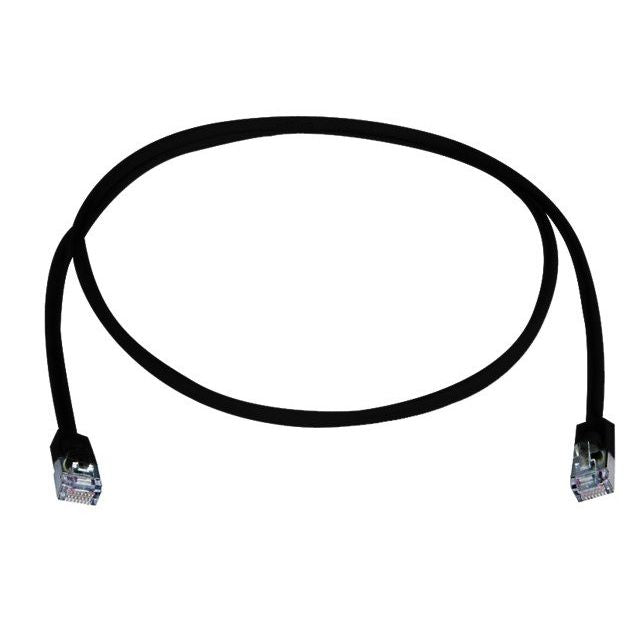 Telegärtner - Patchkabel Kupfer Patchkabel F/UTP Cat.5e 100008329 sw, 2 m, MP8, LSZH