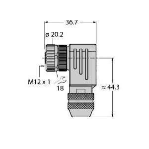 Turck - Rundsteckverbinder, feldkonfektionierbar (Industriesteckverbinder) Kupplung CMB8251-0 − 1 Stück