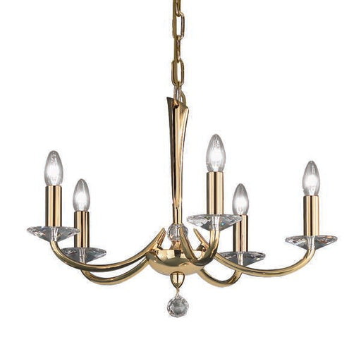 Brumberg Leuchten - Pendelleuchte Krone Bahia 00859015 5Lp., gold