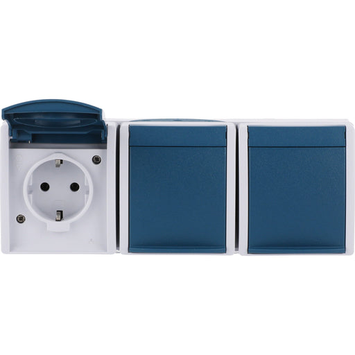 Busch-Jaeger - Steckdose Schuko-Steckdose 3f. 2300/3 EW-53 waagerecht