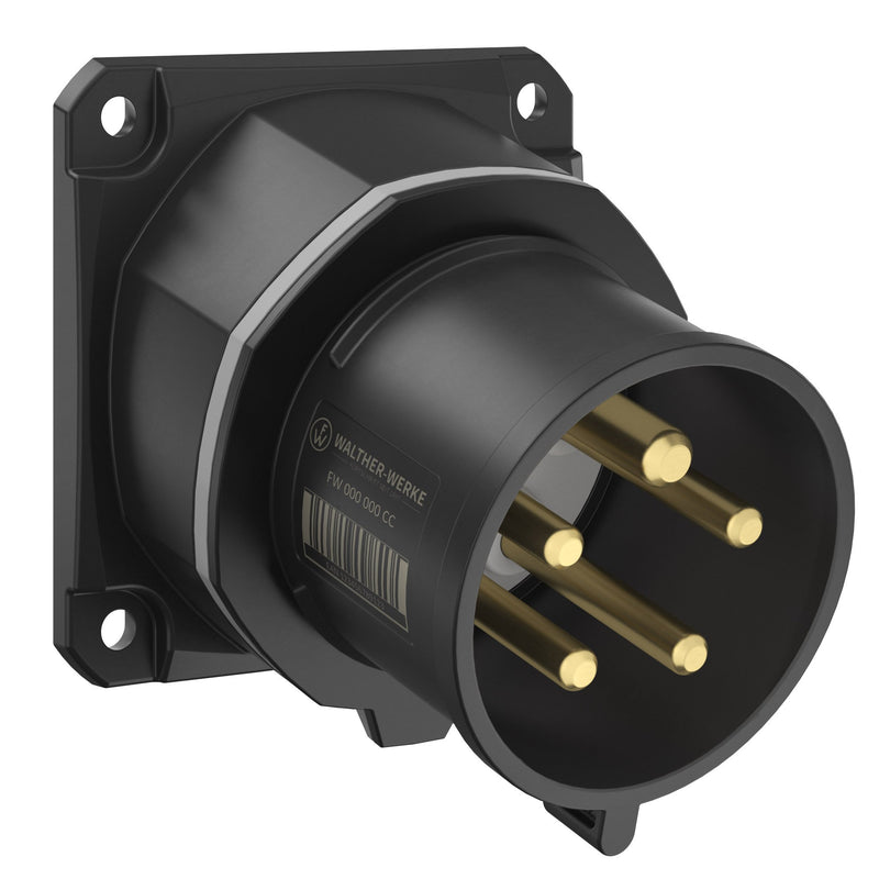Walther Werke - CEE-Gerätestecker (IEC 60309) CEE NEO Phasenwender FW713512PH schräg 16A5P12h IP54 − 10 Stück