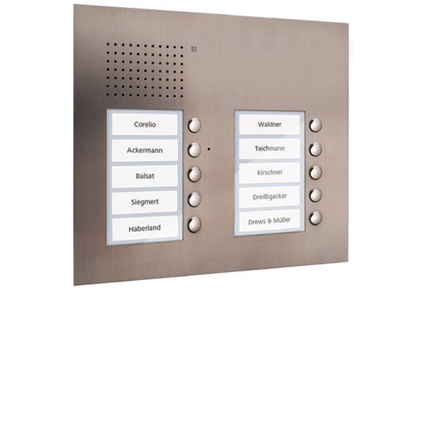 TCS Tür Control - Türstation für Türkommunikation Audio Außenstation PUK 10 PUK10/2-ES Tasten 2-spaltig UP
