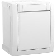 Panasonic - Installationsschalter Wechselschalter 90591104-DE FR-Aufputz weiß