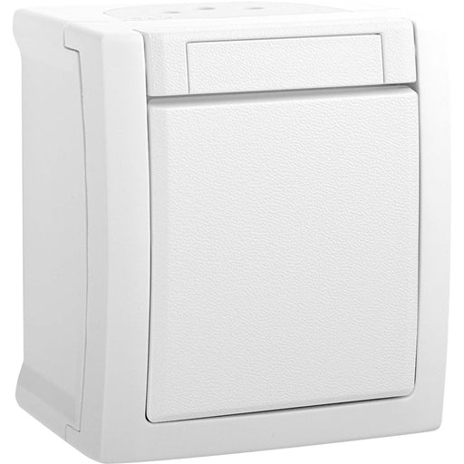Panasonic - Installationsschalter Wechselschalter 90591104-DE FR-Aufputz weiß