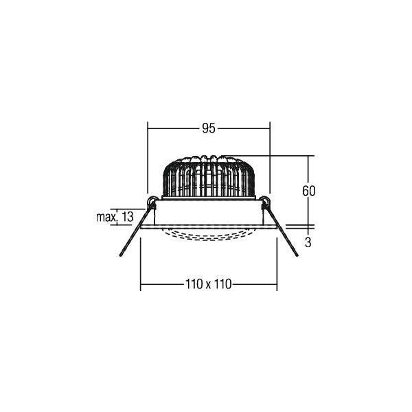 Brumberg Leuchten - Downlight/Strahler/Flutlicht LED-Einbaustrahler 350 mA 12396073
