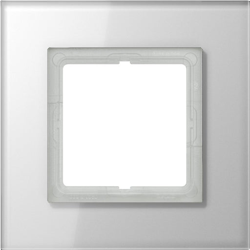 Jung - Abdeckrahmen Glasrahmen 1-fach aws LSP 981 GL WW waage/senkrecht