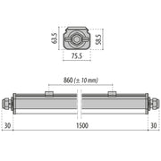 Performance in Light - Decken-/Wandleuchte LED-Feuchtraumleuchte 309035 6500K