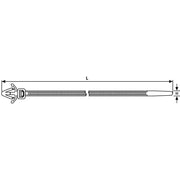 HellermannTyton - Kabelbinder Befestigungsbinder RT50SFK PA66 BK 1000 225x5,0 schwarz − 1000 Stück
