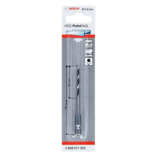 Bosch - Bohrer HSS PointTeQ 2608577522 Sechskantbohrer 3,5