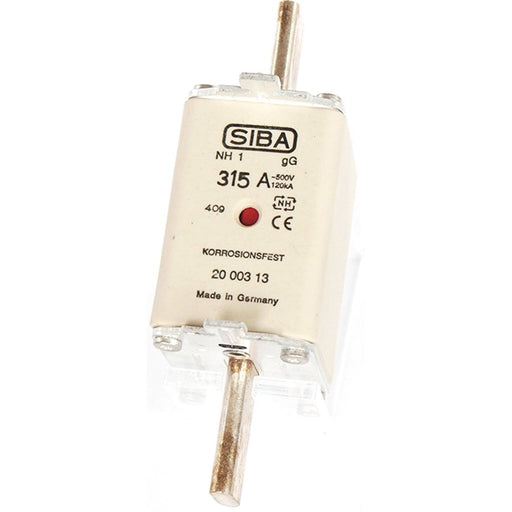 Siba - Messersicherung NH-Sicherungseinsatz 2000313.40 40A NH1/0 gG 500V − 3 Stück