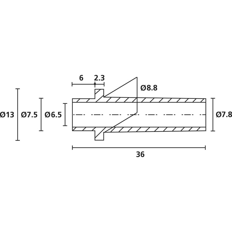 HellermannTyton - Durchführungstülle Knickschutz-Tülle HV2101-PVC-BK-M1 − 1000 Stück