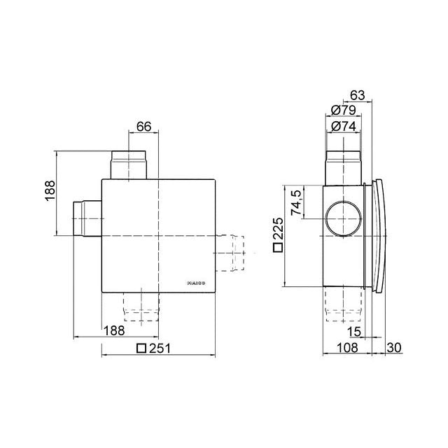 Maico - Ventilator für innenliegende Bäder und Küchen Ventilator ER 100 I