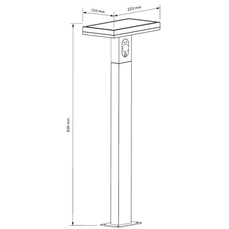 Lichtline - Wegeleuchte LED-Solar-Wegeleuchte PRDX27796 60cm