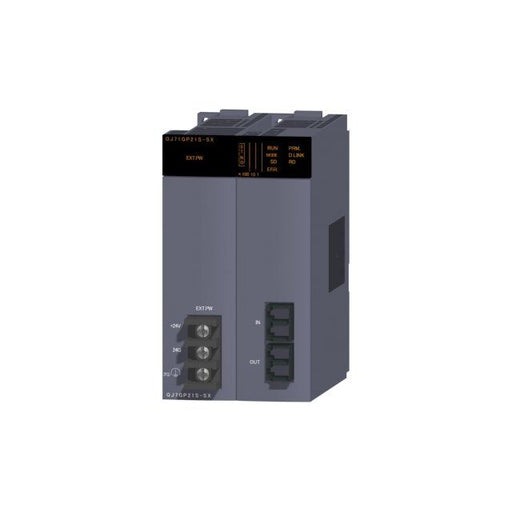 Mitsubishi Electric - Feldbus, Dez. Peripherie - Kommunikations-Modul CC-Link IE Master/Slave QJ71GP21S-SX 1Gbps,LWL GI