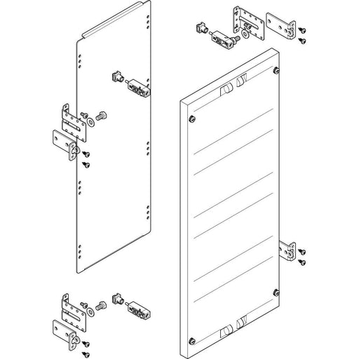 ABN - Verteilerfeld für Installationsverteiler ESPRO-Modul MF1460 flach BxH:250x600mm