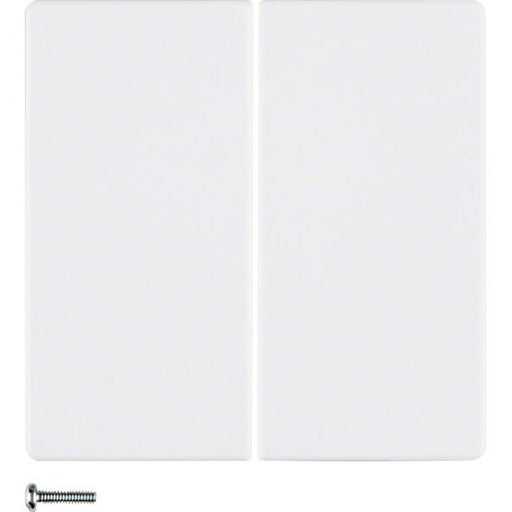 Berker - Bedienelement intelligent Taste 2fach 85142129 polarweiß samt