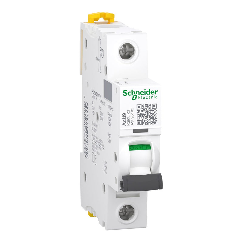 Schneider Electric - Leitungsschutzschalter LS-Schalter A9F95102 1P 2A K IC60L
