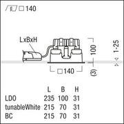 Zumtobel Group - Downlight/Strahler/Flutlicht LED - Einbauleuchte P - INF Q #60818232 4000K