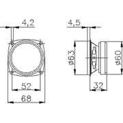 WHD - Lautsprecher Chassis B66BB-4 4Ohm