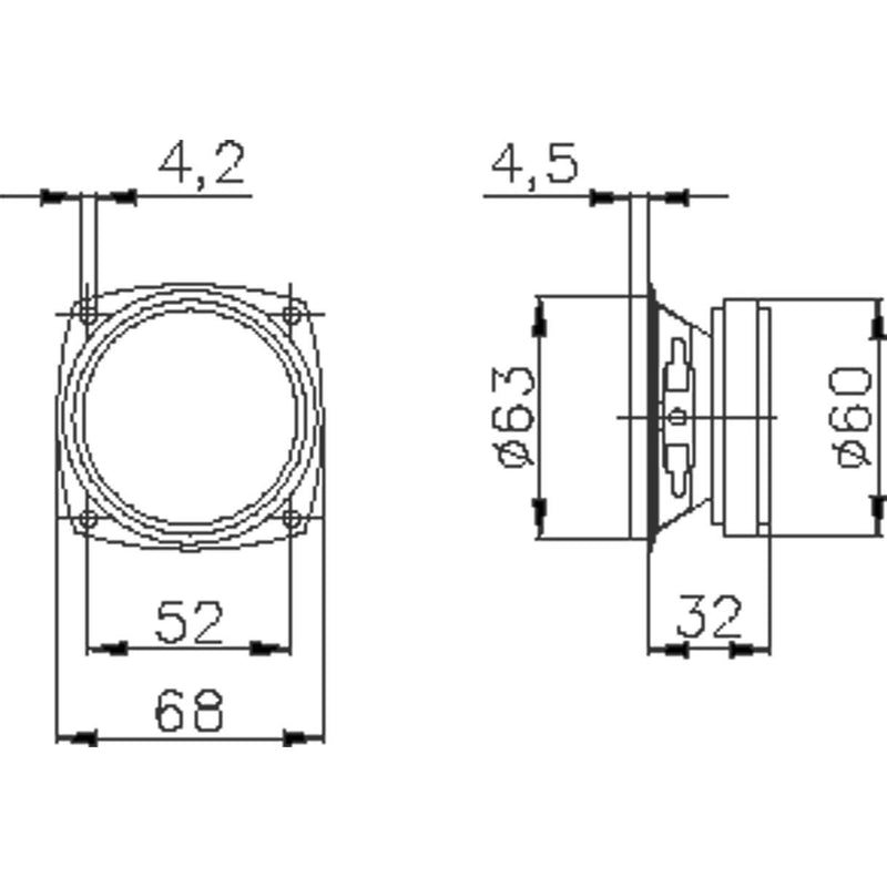 WHD - Lautsprecher Chassis B66BB-4 4Ohm