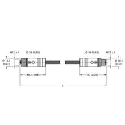 Turck - Rundsteckverbinder, feldkonfektionierbar (Industriesteckverbinder) Verbindungsleitung RKS46PSB4RSS46PSBTXL