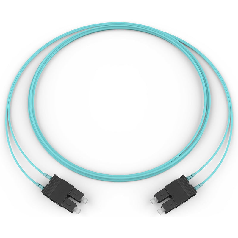Corning - Patchkabel LWL Rangierkab. 2m SCD-SCD F575702T2Z18002M aqua, Duplex, OM3