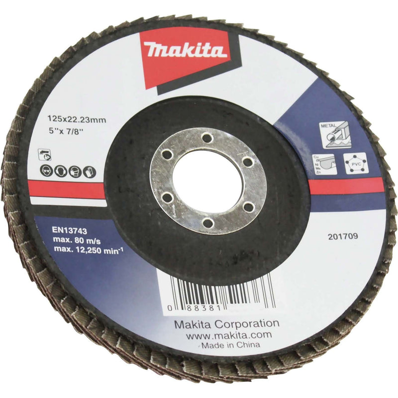 Makita - Trenn-/Schleifscheibe Fächerschleifscheibe D-63498 125mm A80