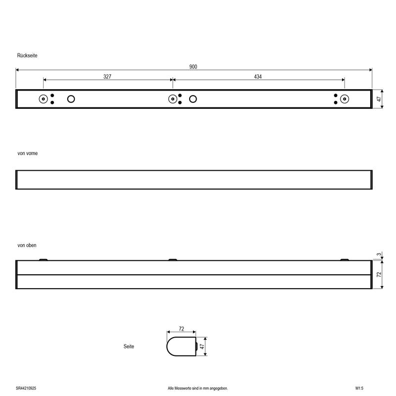 EVN Lichttechnik - Decken-/Wandleuchte LED-Wandleuchte SR44210925