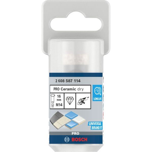 Bosch - Bohrer PRO Ceramic dry 2608587114 Trockenbohrkrone 16
