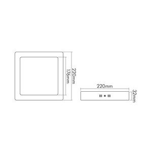 Nobile - Decken-/Wandleuchte LED-Aufbau-Panel 1561611311 840, dim
