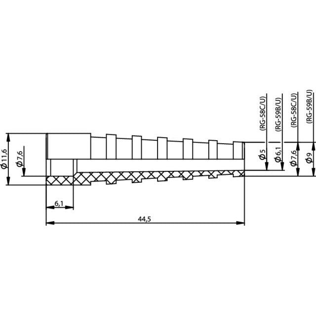 Telegärtner - Knickschutz Knickschutztülle 100001234 G2