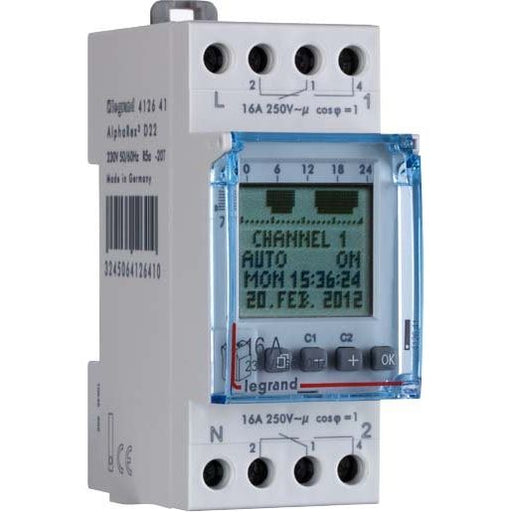 Legrand - Verteilerschaltuhr digital Wochenschaltuhr Legrand 412641 230V AC 2K