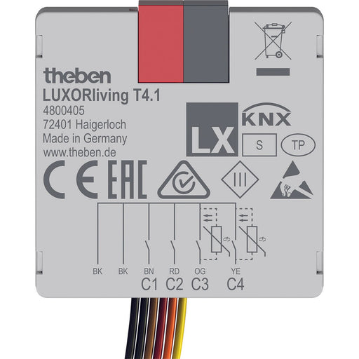 Theben - Bussystem-Binäreingang Tasterschnittstelle LUXORliving T4.1 LUXORliving