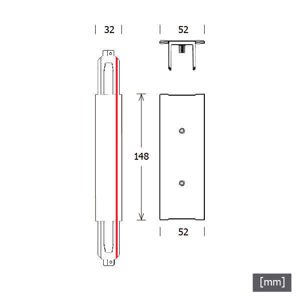 LTS Licht&Leuchten - Elektrisches Zubehör/Ersatzteile für Leuchten Stromschiene Einbau ST-E I/9010 sw